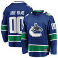 Elroe Custom V.Canucks Blue Home Team Breakaway Jerseys