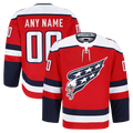 Elroe Custom W.Capitals Red Alternate Authentic Pro Jerseys
