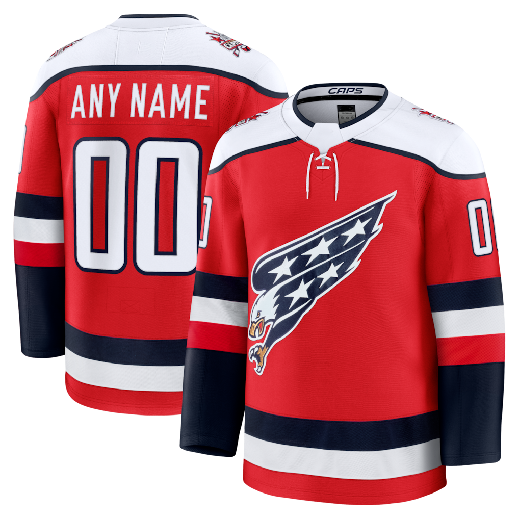 Elroe Custom W.Capitals Red Alternate Premium Jerseys