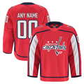 Elroe Custom W.Capitals Red Home Authentic Pro Jerseys