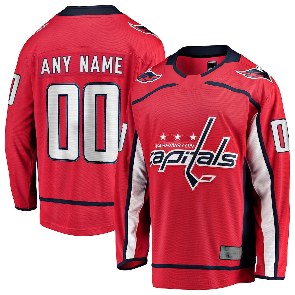 Elroe Custom W.Capitals Red Home Breakaway Jerseys
