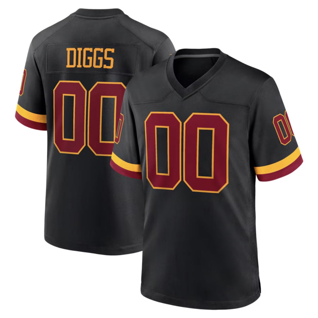 Elroe Custom W.Commanders Black Limited Home Game Any Name & Numbers Stitched Jerseys
