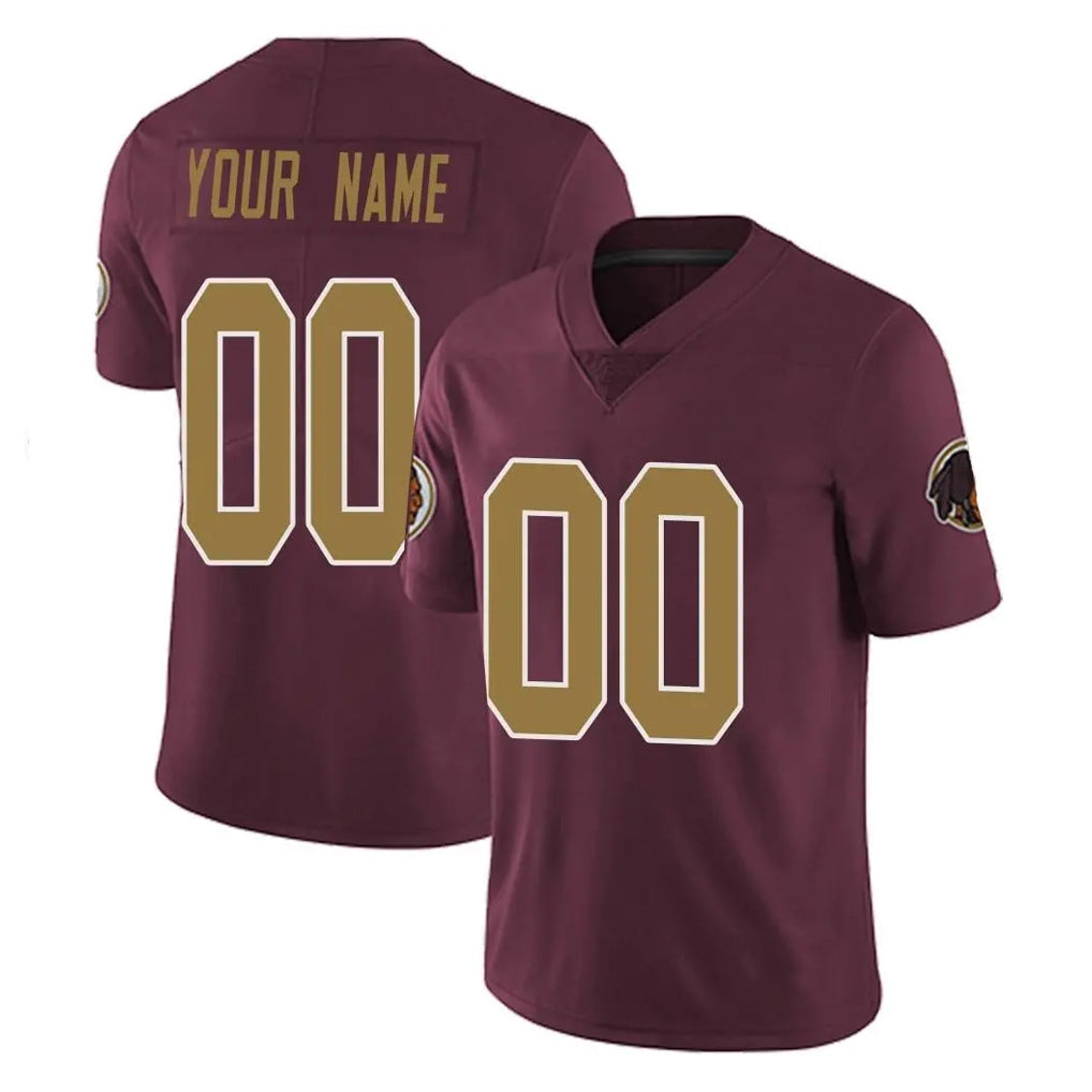 Elroe Custom W.Commanders Burgundy Alternate Vapor Untouchable Home Game Any Name & Numbers Stitched Jerseys