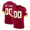 Elroe Custom W.Commanders Burgundy Game Home Any Name & Numbers Stitched Jerseys