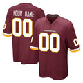 Elroe Custom W.Commanders Burgundy Team Color Home Game Any Name & Numbers Stitched Jerseys