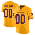 Elroe Custom W.Commanders Gold Limited Color Rush Home Game Any Name & Numbers Stitched Jerseys