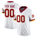 Elroe Custom W.Commanders White Limited Vapor F.U.S.E. Home Game Any Name & Numbers Stitched Jerseys