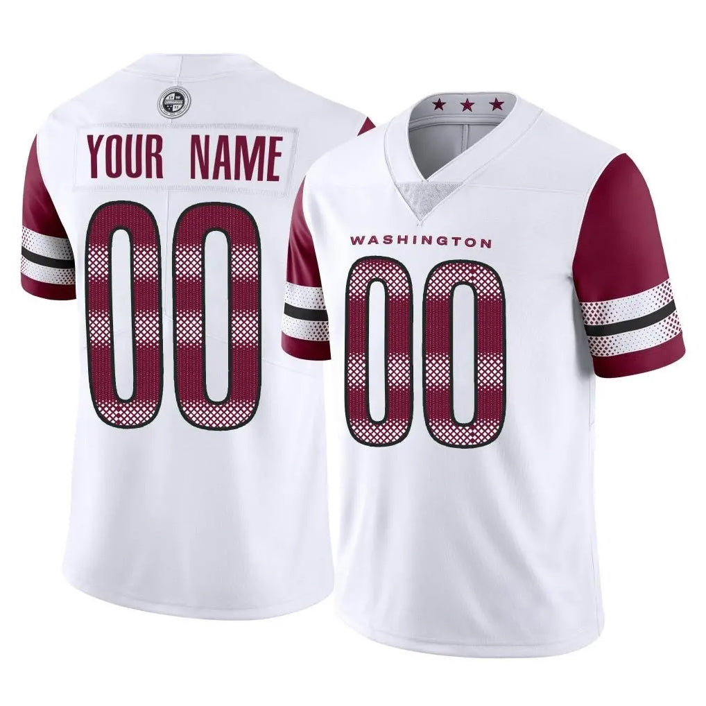 Elroe Custom W.Commanders White Limited Vapor Home Game Any Name & Numbers Stitched Jerseys
