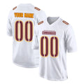 Elroe Custom W.Commanders White Tundra Fashion Home Game Any Name & Numbers Stitched Jerseys