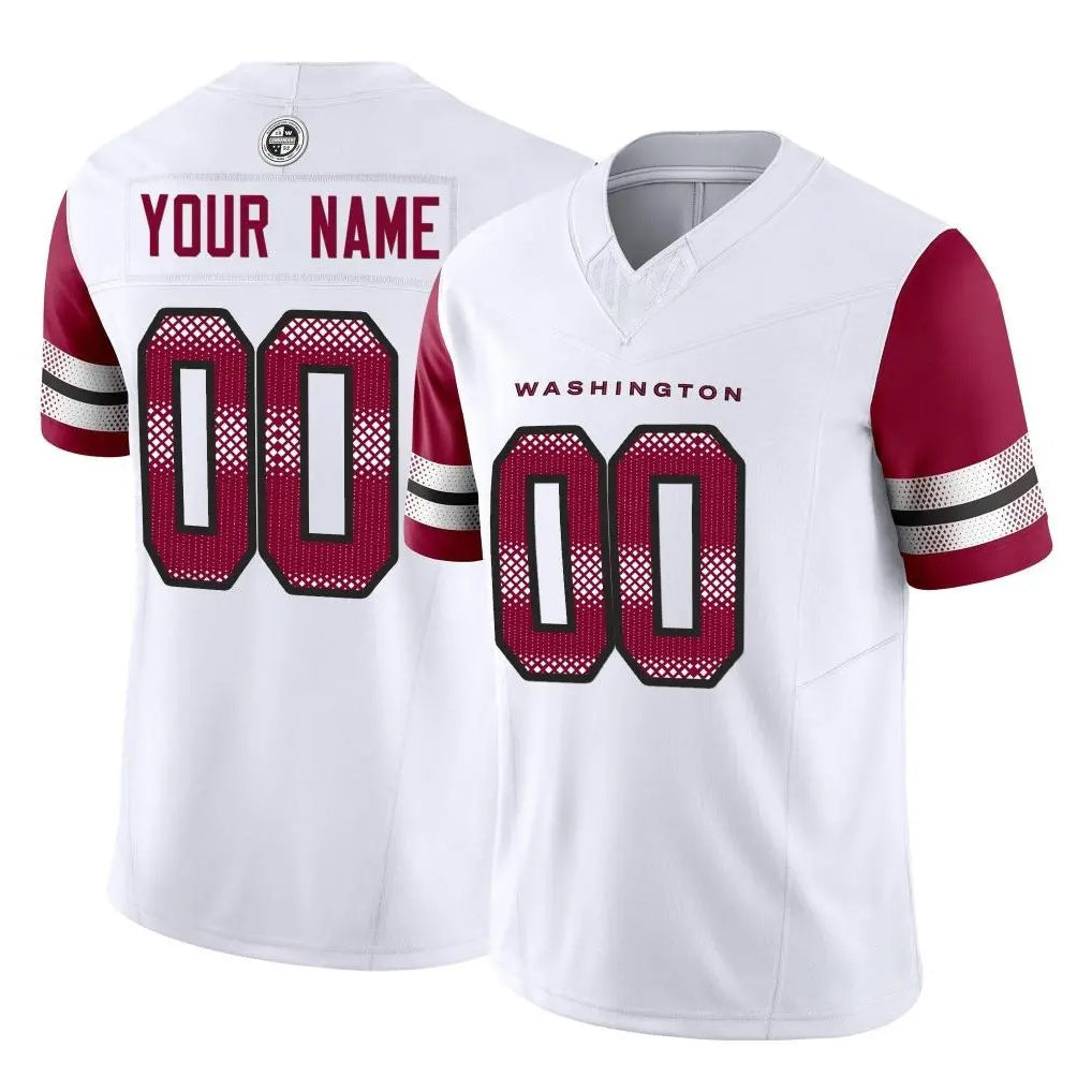 Elroe Custom W.Commanders White Vapor F.U.S.E. Limited Home Game Any Name & Numbers Stitched Jerseys