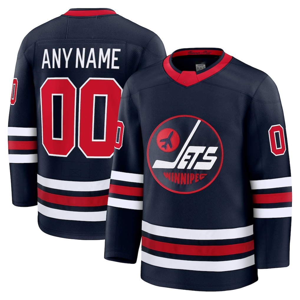 Elroe Custom W.Jets Navy Alternate Premium Jerseys