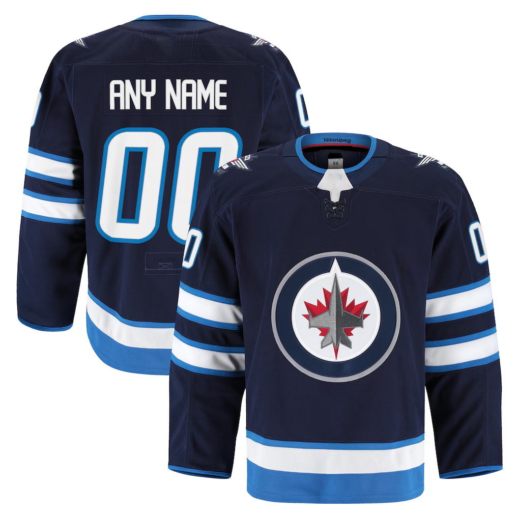 Elroe Custom W.Jets Navy Home Authentic Pro Jerseys