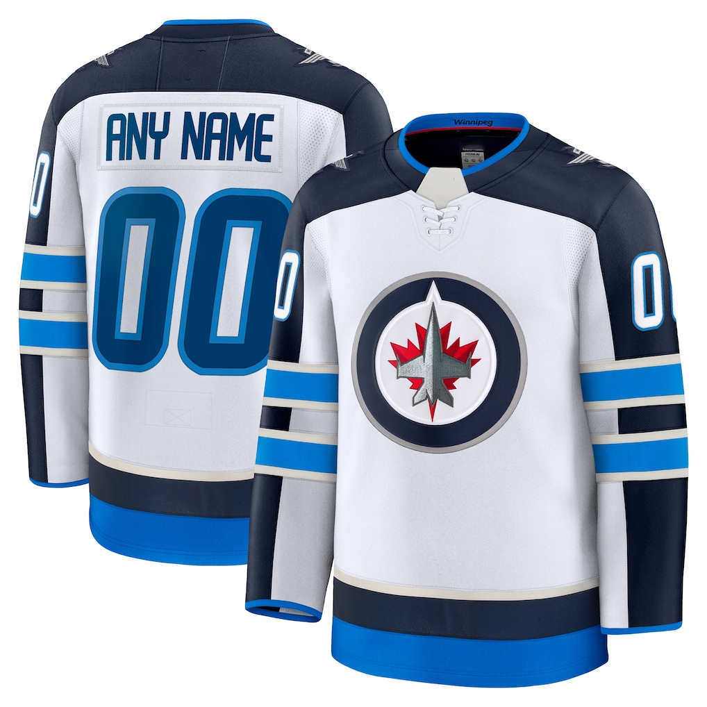 Elroe Custom W.Jets White Away Premium Jerseys