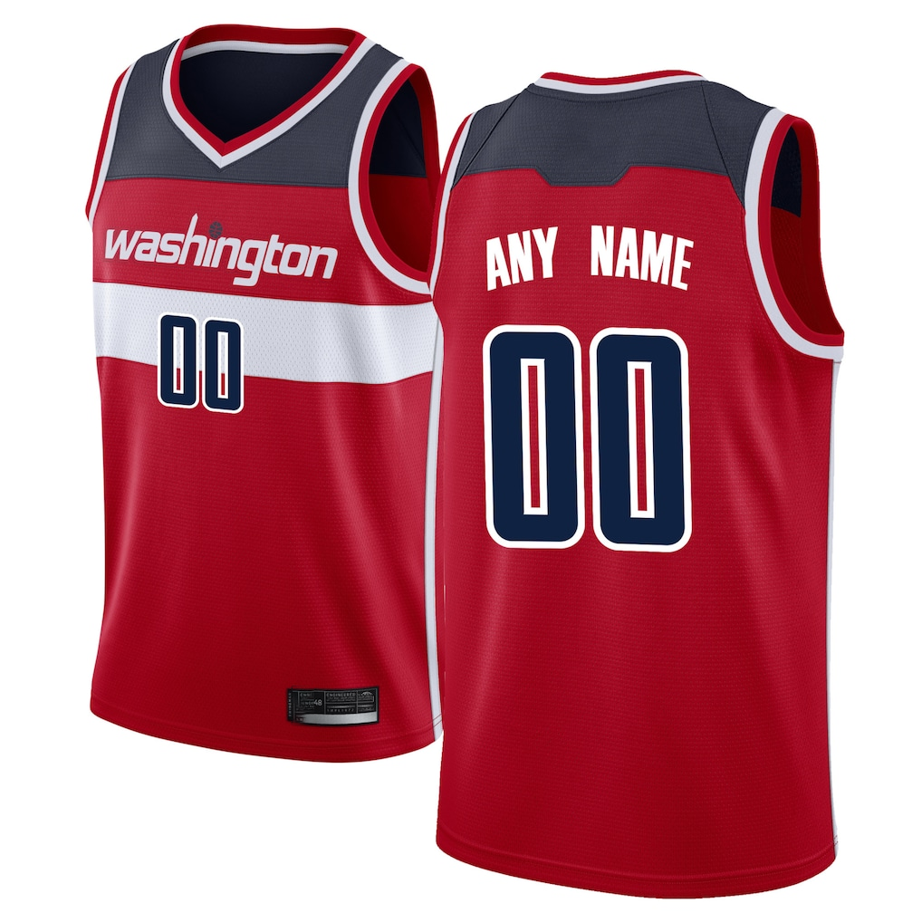 Elroe Custom W.Wizards Red Swingman Jerseys - Icon Edition