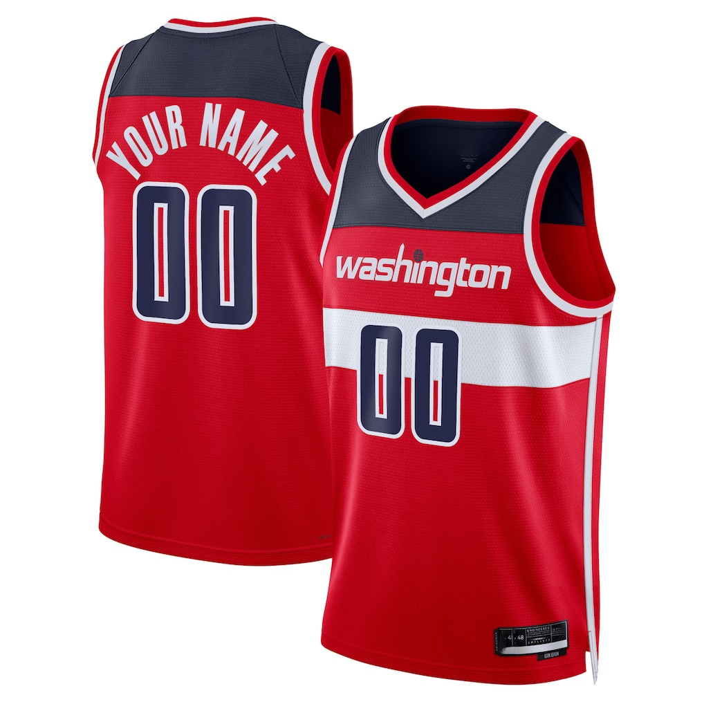Elroe Custom W.Wizards Red Swingman Jerseys - Icon Edition