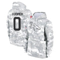 Elroe D.Broncos #0 Jonathon Cooper Player Arctic Camo Salute to Service Hoodies Limited Game Stitched Jerseys