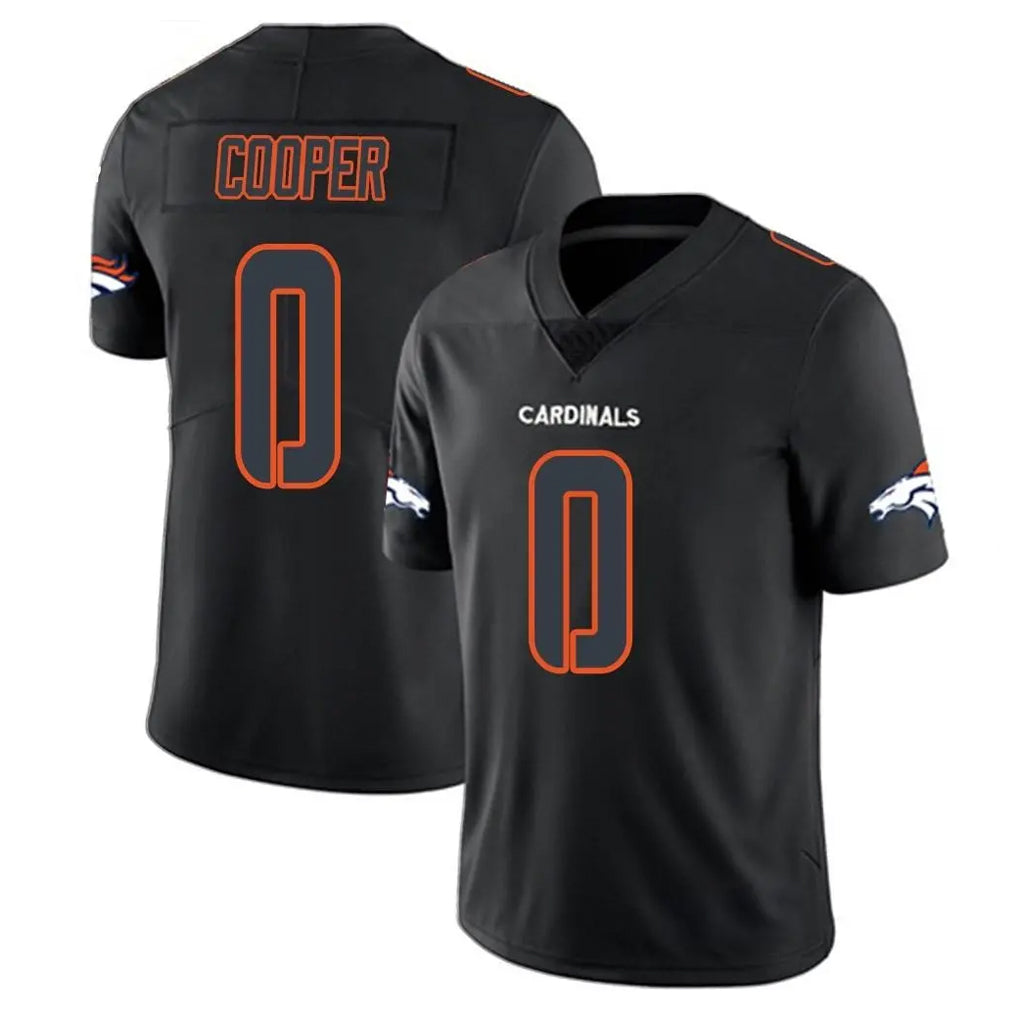 Elroe D.Broncos #0 Jonathon Cooper Player Black Impact Limited Game Stitched Jerseys