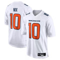 Elroe D.Broncos #10 Bo Nix Player White Fashion Limited Game Stitched Jerseys