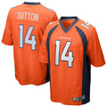 Elroe D.Broncos #14 Courtland Sutton Orange Replica Game Stitched Jerseys