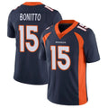 Elroe D.Broncos #15 Nik Bonitto Player Navy Vapor Untouchable Limited Game Stitched Jerseys