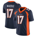 Elroe D.Broncos #17 Jaylen Waddle Player Navy Vapor Untouchable Limited Game Stitched Jerseys