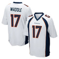 Elroe D.Broncos #17 Jaylen Waddle Player White Game Stitched Jerseys