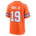 Elroe D.Broncos #19 Marvin Mims Jr Orange Mile High Collection 1977 Throwback Player Game Stitched Jerseys