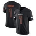 Elroe D.Broncos #1 Evan Engram Player Black Impact Limited Game Stitched Jerseys