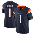 Elroe D.Broncos #1 Evan Engram Player Navy Limited Vapor F.U.S.E. Home Game Stitched Jerseys