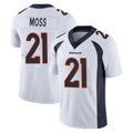 Elroe D.Broncos #21 Riley Moss Player White Vapor Untouchable Limited Home Game Stitched Jerseys