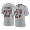 Elroe D.Broncos #27 J.K. Dobbins Player Gray Atmosphere Fashion Limited Game Stitched Jerseys