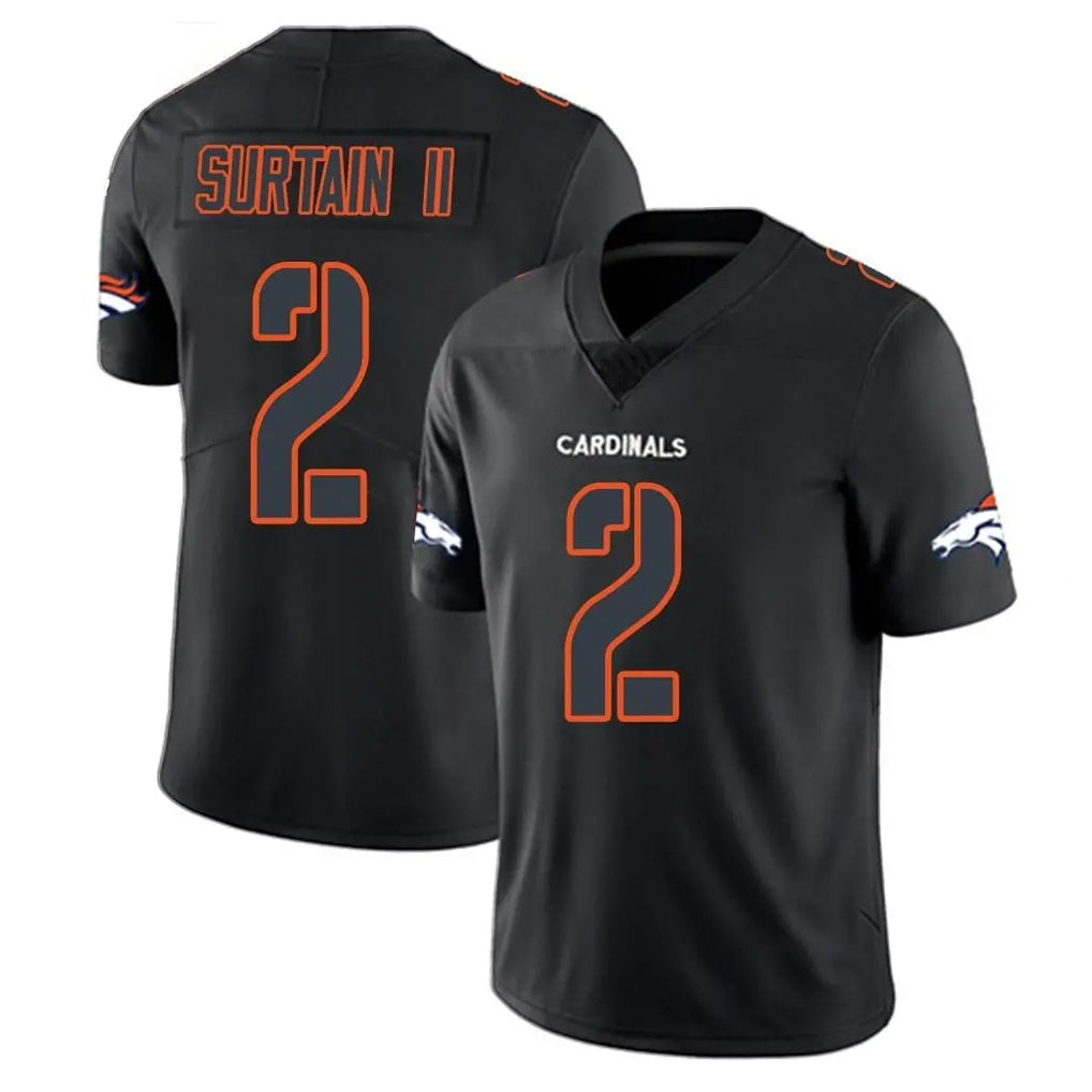 Elroe D.Broncos #2 Pat Surtain II Player Black Impact Limited Game Stitched Jerseys
