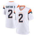 Elroe D.Broncos #2 Pat Surtain II Player White Home Game Stitched Jerseys