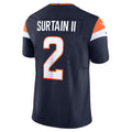 Elroe D.Broncos #2 Patrick Surtain II Player Navy Vapor F.U.S.E. Limited  Stitched Jerseys