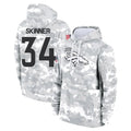 Elroe D.Broncos #34 JL Skinner Player Arctic Camo Salute to Service Hoodies Limited Game Stitched Jerseys