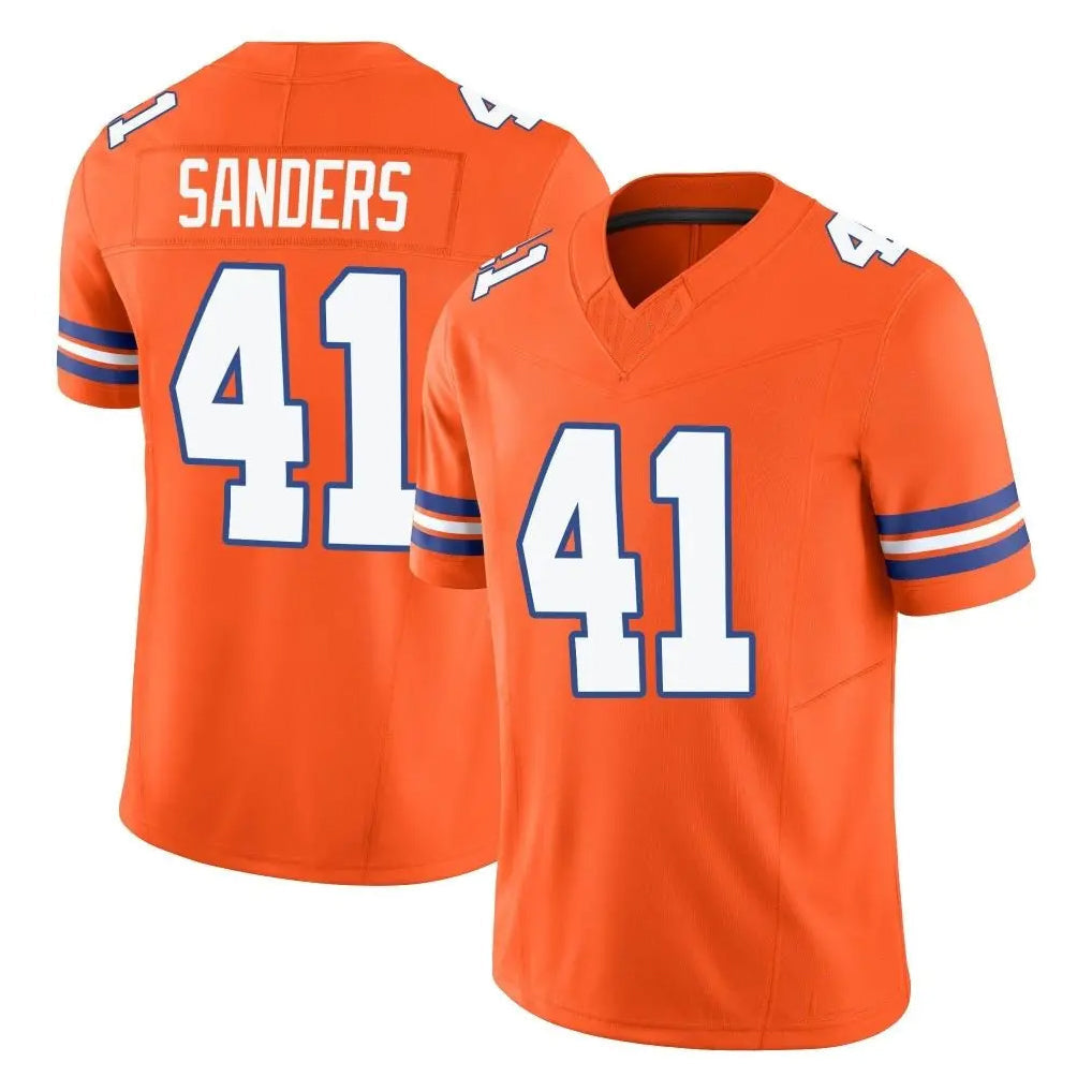 Elroe D.Broncos #41 Drew Sanders Player Orange Limited Alternate Vapor F.U.S.E. Throwback Game Stitched Jerseys