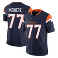 Elroe D.Broncos #77 Quinn Meinerz Player Navy Limited Vapor F.U.S.E. Home Game Stitched Jerseys