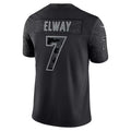 Elroe D.Broncos #7 John Elway Player Black RFLCTV Limited Stitched Jerseys