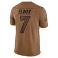 Elroe D.Broncos #7 John Elway Player Brown Salute To Service Limited Stitched Jerseys