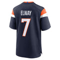 Elroe D.Broncos #7 John Elway Player Navy Home Game Stitched Jerseys