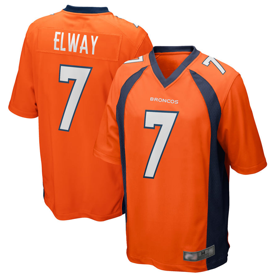 Elroe D.Broncos #7 John Elway Player Orange Game Stitched Jerseys
