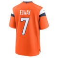Elroe D.Broncos #7 John Elway Player Orange Home Game Stitched Jerseys