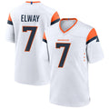 Elroe D.Broncos #7 John Elway Player White Home Game Stitched Jerseys