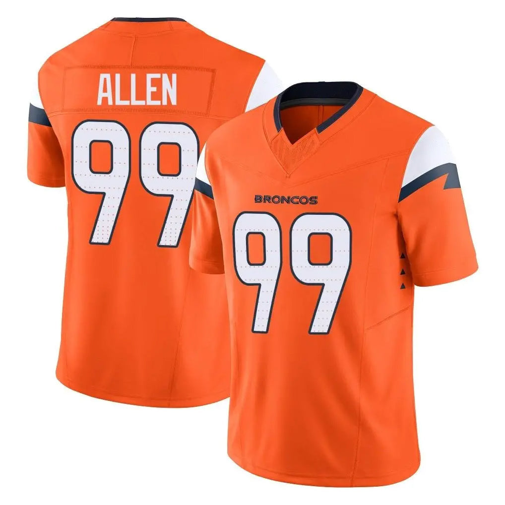 Elroe D.Broncos #99 Zach Allen Player Orange Vapor F.U.S.E. Limited Home Game Stitched Jerseys