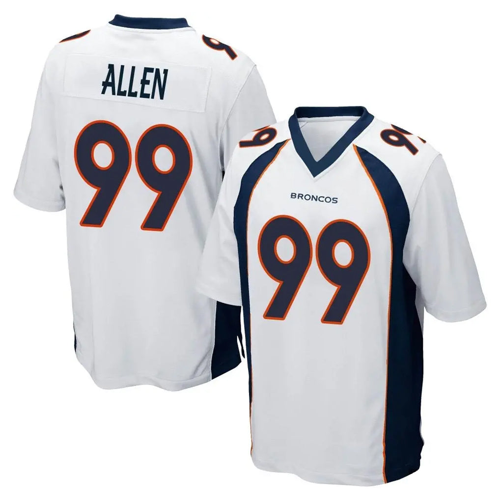 Elroe D.Broncos #99 Zach Allen Player White Game Stitched Jerseys