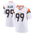 Elroe D.Broncos #99 Zach Allen Player White Home Game Stitched Jerseys