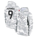 Elroe D.Broncos #9 Talanoa Hufanga Player Arctic Camo Salute to Service Hoodies Limited Game Stitched Jerseys