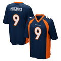 Elroe D.Broncos #9 Talanoa Hufanga Player Navy Game Stitched Jerseys