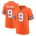 Elroe D.Broncos #9 Talanoa Hufanga Player Orange Alternate Collection Throwback Game Stitched Jerseys