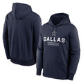 Elroe D.Cowboys Navy Toss Sweep Performance Pullover Hoodie Limited Blank Player Stitched Jerseys